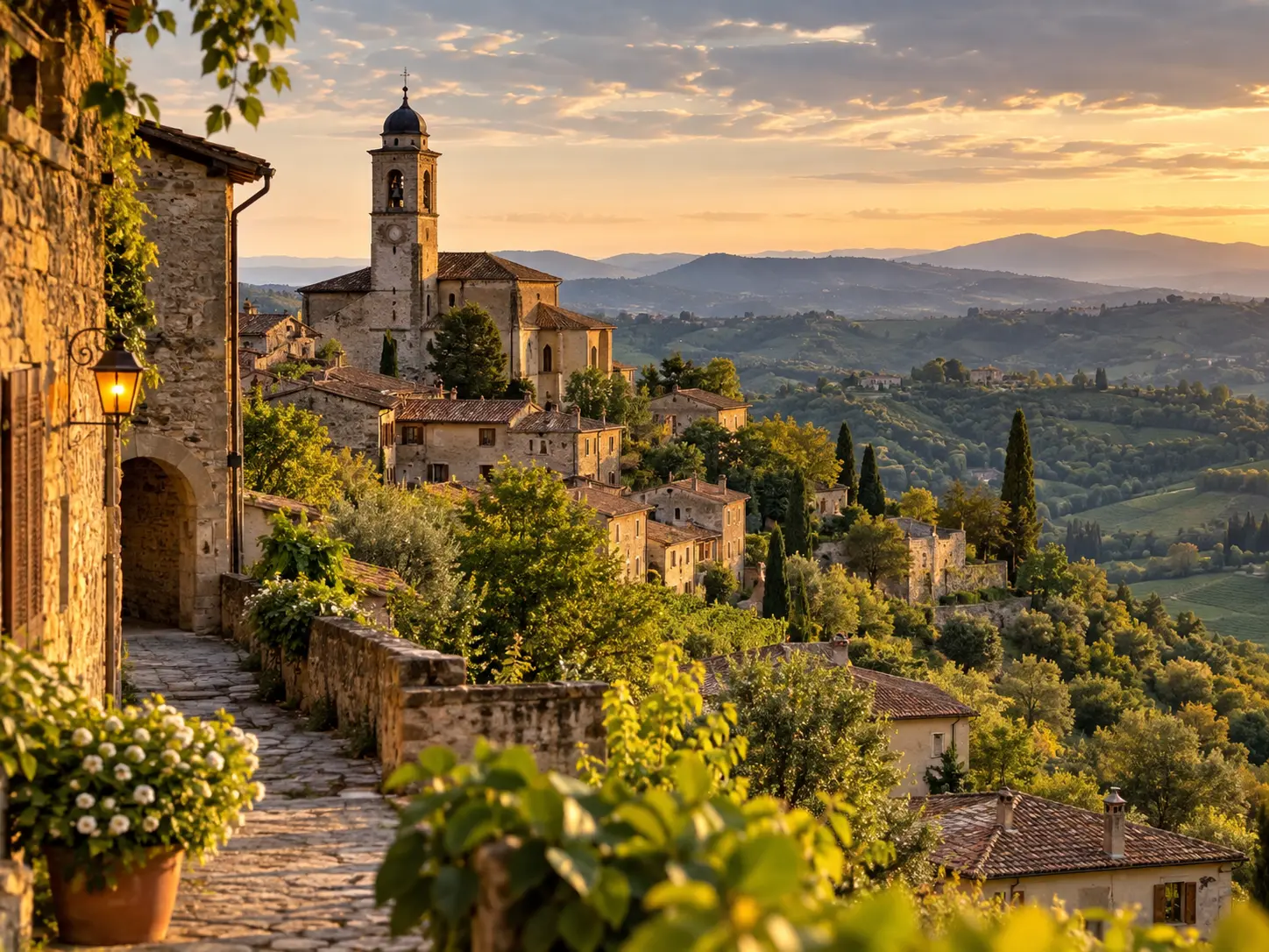 Paesaggio italiano per Il Mistero di Vestignè
